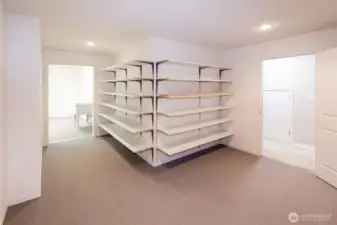 Lower level storage room