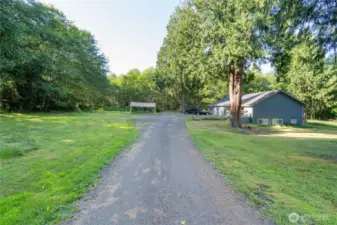 View from driveway