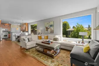 Comfortable main floor with 9' ceilings.