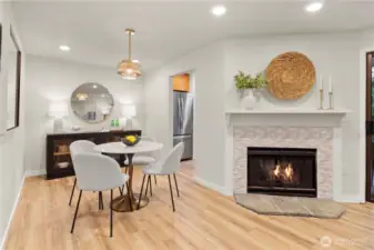 Dining area off the main living space, perfectly flowing into the kitchen
