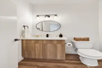 1/2 Bathroom Conveniently Located on the Main Floor