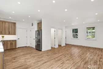Easy Care Laminate Flooring Throughout the House