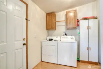 Laundry and Back Entrance