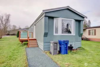 Walk way to the front door.