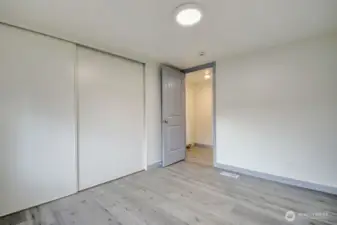 Bedroom and closet.