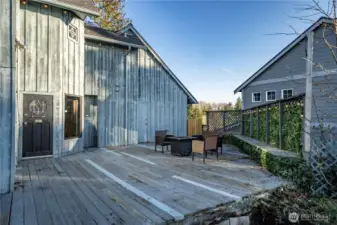 Large deck for entertaining