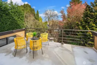 Private deck off the sunroom—ideal for morning coffee or quiet retreat