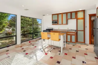 Private apartment living with direct garden access