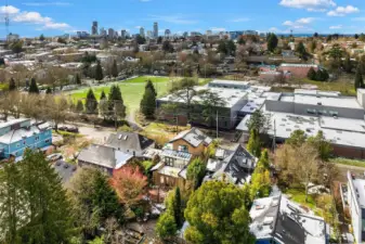 Overlooking Miller Park with a rare sense of openness and greenery