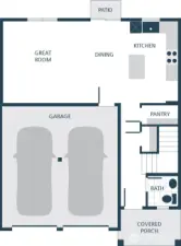 Photographs are for illustrative purposes only. Features, finishes, interior/exterior colors, landscaping and floorplan shown may vary from actual homes built