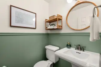 Main floor half bath