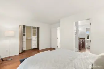 Second bedroom with closet builtins