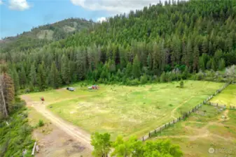 Located at the 'end of the road' for privacy and seclusion within close proximity to Twisp.