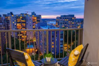 Lake Union and a beautiful sunset from the balcony!