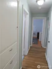 Hallway w/Original Built Ins
