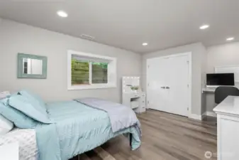 Bedroom four is very spacious and next to the downstairs bathroom.