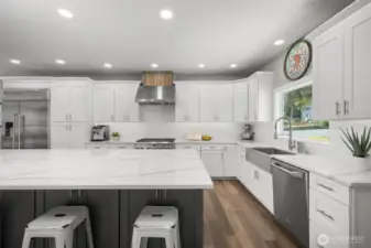 The under island storage is on both sides!