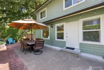 Step outside to your back patio and enjoy many dinners here in the warm months. Such a great space.