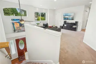 Open bonus space on the upstairs floor.