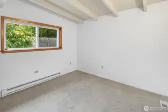 Main floor bedroom #2, facing the backyard.