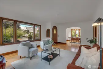 Reverse view of the living room