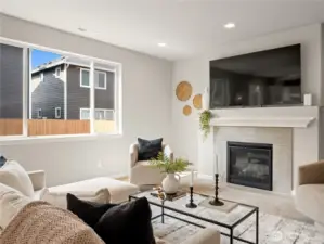 Main level - Living room with open concept