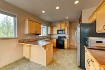 View From Dining Area to Kitchen