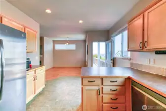 View From Kitchen To Dining Area