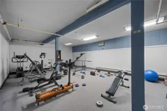 Gym is also located on lower floor