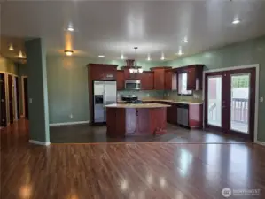 Great floor plan and use of space in this 3 bed 2 bath home! Easy access outside to the patio from the kitchen