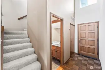 Main floor half bath