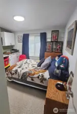 Bedroom with plenty of storage.