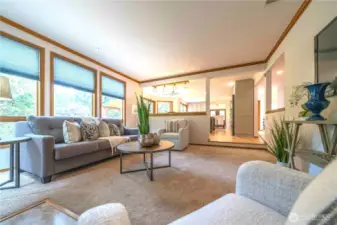 And this is the family room adjacent to the kitchen and kitchen eating space.