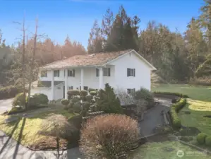 Gorgeous blooming landscape for a picturesque front view.