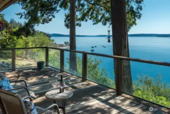 This view is expansive from your spacious deck, ideal for year ling entertaining.