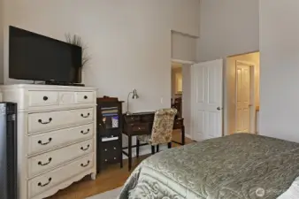 Primary Bedroom with attached bath and walk-in closet