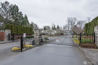 Gated entry to The Pointe at Riverview community