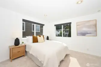 The Primary Suite is one of 2 bedrooms on the upper 2nd floor.