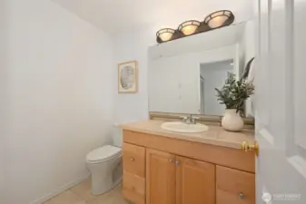 Plus half bathroom.