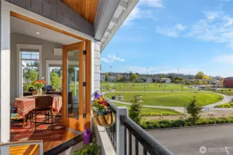 Views from the upper level patio.