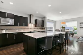 Chef's kitchen with plenty of room for entertaining.