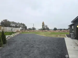 Rv parking and room for shop behind house