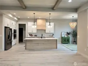 Kitchen/dining view from great room.