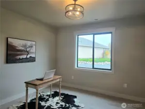 Office or 4th bedroom with double closets