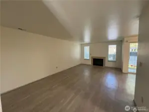 Spacious Living Room with Fireplace!