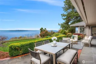 This patio is accessed from the family room, living room and the master bedroom (door at the back of this photo).