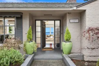 Entering the home...