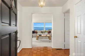 As you walk into the home you see the incredible view ahead!