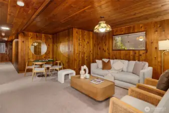 Basement rec-room space!