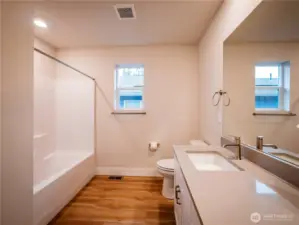 UPSTAIRS MAIN BATH...QUARTZ COUNTER TOP...